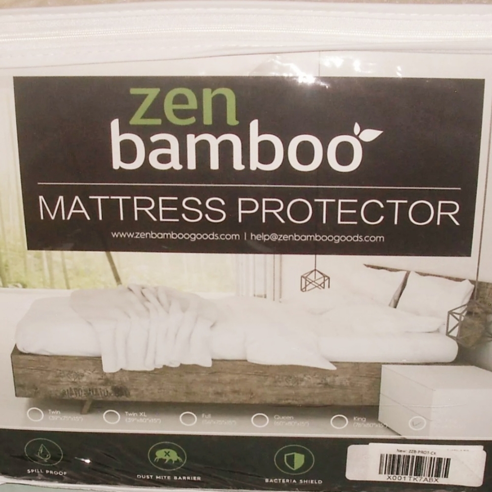 NEW !! ZEN BAMBOO MATTRESS PROTECTOR